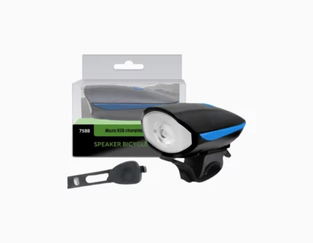 2-in-1 Rechargeable Bicycle Light With Horn (7588)